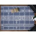 thumbnail image 2 of Bohemian Accent Rug - 7 ft. 10 in. x 10 ft., Midnight Blue, Waterproof Rug with Geometric Pattern, UV Protected Rug for Garden, Patio, Backyards, 2 of 8