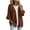Brown, variant on yillto Womens Knit Cardigan Sweaters Ruffled Short Sleeve Open Front Baggy Fall Fashion Cardigans