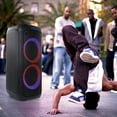 thumbnail image 2 of beFree Sound Dual 8 Inch Bluetooth Wireless Portable Party Speaker with Reactive Lights, 2 of 6