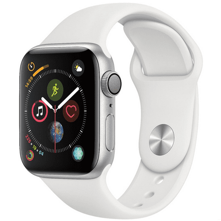 Used Apple Watch Series 4 44mm GPS - Silver Aluminum Case - White Sport Band