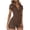 Brown-05, variant on Owordtank Rompers for Women Button Short Jumpsuits