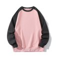 thumbnail image 3 of zbxnLI Mens Crewneck Sweatshirts Fashion Fall Long Sleeve Color Block Causal Sweat Shirts Pullover Tops, 3 of 4