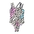 thumbnail image 4 of vastwit Girls Sleevless Gymnastics Leotard One Piece Ballet Dance Unitard Athletic Biketard Pink Leopard 10, 4 of 5