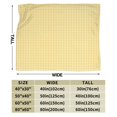 thumbnail image 3 of Kll Fleece Blanket Plush Throw Blanket Yellow Gingham,Soft Fuzzy Cozy Flannel Blanket For Couch Sofa Bed.(50"X40"), 3 of 9