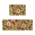 thumbnail image 3 of Retro Floral Floormat Classic Floral Design For Kitchen Living Room Bedroom For Daily For Giving, 3 of 3