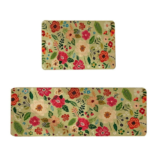 Retro Floral Floormat Classic Floral Design For Kitchen Living Room Bedroom For Daily For Giving Comfy Rug Blanket Living Room Mauve Throw Blanket Blankets Throw 5x7 Rugs for Living Room Large Living
