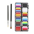 thumbnail image 4 of Juego de pintura para el cuerpo y la cara Paleta de de maquillaje Dibujo 12 colores vibrantes con pinceles de artista para de, 4 of 9