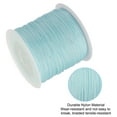 thumbnail image 4 of Uxcell 0.8mm x 109 Yard Nylon Satin Cord 0.8mm Beading String Braided Rope, Sky Blue, 4 of 6