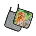 thumbnail image 2 of Caroline's Treasures Yorkshire Terrier St Patrick's Pair of Pot Holders, 2 of 2