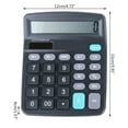 thumbnail image 5 of MANNYA 12-Digit Desk Calculator Business Accounting Tool Battery and Solar Power Clear Big Buttons Lcd Electronic Calculators, 5 of 9