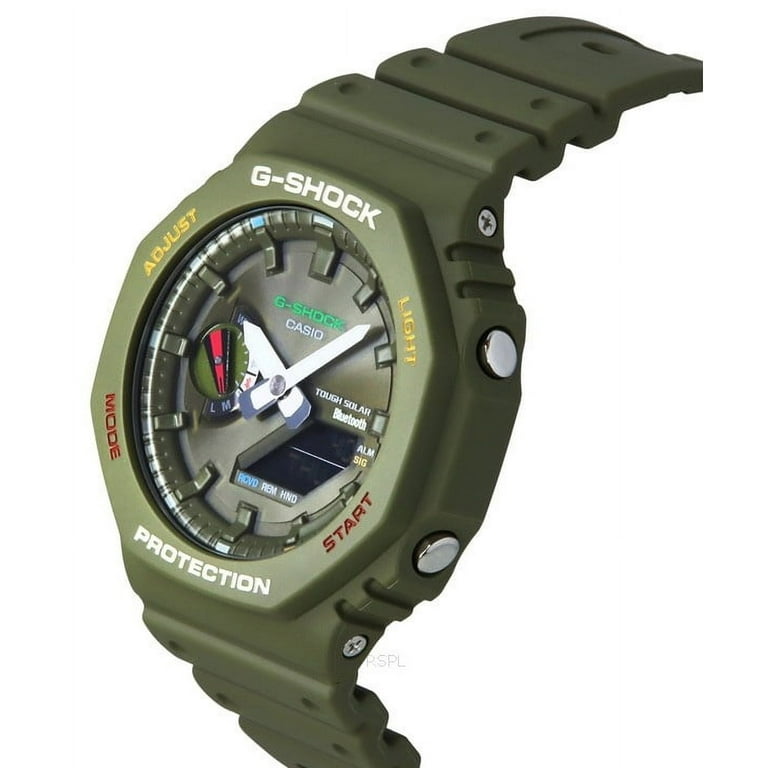 Casio G-Shock Analog Digital Smartphone Link Bluetooth Green Dial