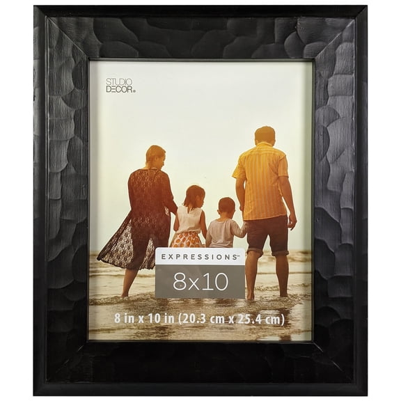 Studio Decor Expressions 8" x 10" Black Hammered Frame
