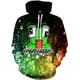 thumbnail image 1 of 2024 Nuevo colorido 3D Digital impreso suéter con capucha ropa de cosplay para niños, 1 of 5
