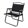 thumbnail image 1 of Silla Baja Para Acampar Silla plegable portátil para acampar, taburete de tela Oxford (soporte negro de tela negra) Ehuebsd Para Estrenar, 1 of 7