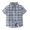Blue Plaid, variant on Styles I Love Toddler Little Boys Short Sleeve Cotton Button Down Shirt for Casual, Formal Event and Special Occasions (Blue Floral, 100/2-3 Years, 3_Years)