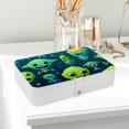thumbnail image 6 of Alien PU Leather Jewelry Box with Removable Compartment and Earring Holder, Portable Travel Organizer, 6 of 6