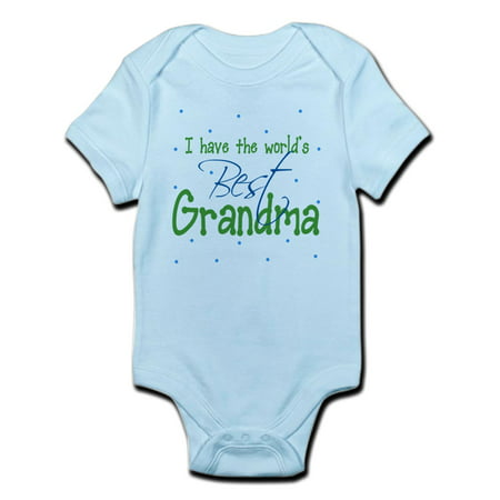CafePress - I Have The World's Best Grandma Infant Bodysuit - Baby Light (Best Place For Unisex Baby Clothes)