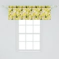 thumbnail image 2 of Ambesonne Exotic Window Valance, Avocados Dragon Fruit Guava, 42" x 18", Pastel Yellow Olive Green, 2 of 3
