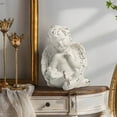 thumbnail image 2 of Antique White Small Cherub Angel Statues with Dove 5", Distressed Finish Resin Collectible Angel Figurines, Greek Statue Decor for Indoor, Decorative Garden Peace Angel for Gifts Patio Porch Lawn, 2 of 7