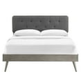 thumbnail image 4 of Modway Bridgette Twin Wood Platform Bed With Splayed Legs, Gray Charcoal, 4 of 12