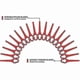 thumbnail image 4 of 50 Replacement Blades for Cordless Edger, Compatible with Aldi Ferrex FAR 20-I Model, 4 of 5