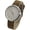 White/Silver, variant on Collections Women’s Japanese Quartz Watch, 40mm Case, Artistic Beige & Black Dial, Leather Buckle Strap