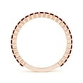 thumbnail image 2 of ANGARA Natural Prong Set Round Ruby Eternity Wedding Ring in 14K Rose Gold for Women (Size-1.6mm) | July Birthstone, Birthday, Anniversary, Jewelry Gift for Women | Natural Ruby Ring, 2 of 9