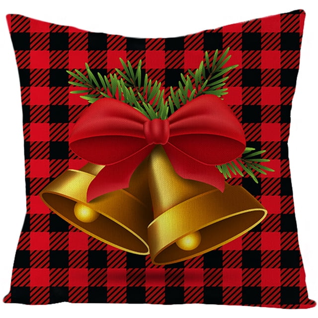 Dvkptbk Christmas Cushion Hugging Case Linen Home Sofa Christmas Decoration 1PCS