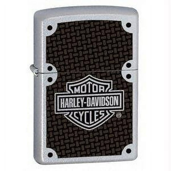 Zippo 24025 Harley Carbon Fiber, Street Chrome