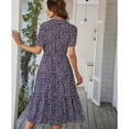 thumbnail image 4 of Vestido de mujer con escote en V profundo, vestido de verano para mujer con escote en V profundo, vestido de verano para mujer con escote en V, vestido informal para mujer, diseño exquisito, 4 of 6