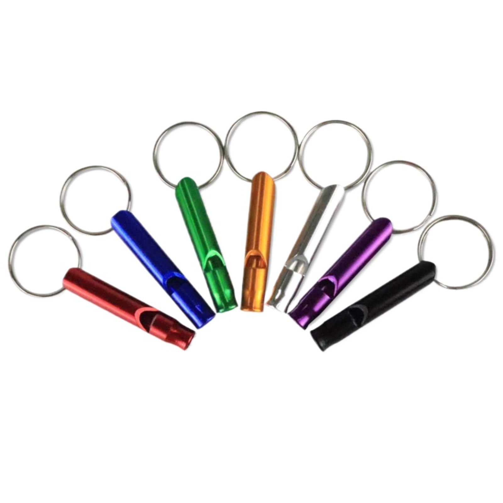 Mini Aluminum Emergency Survival Whistle Fire Safety Whistle for Outdoor Camping Hiking