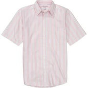 Faded Glory - Big Men's Short-Sleeved Striped Oxford Shirt