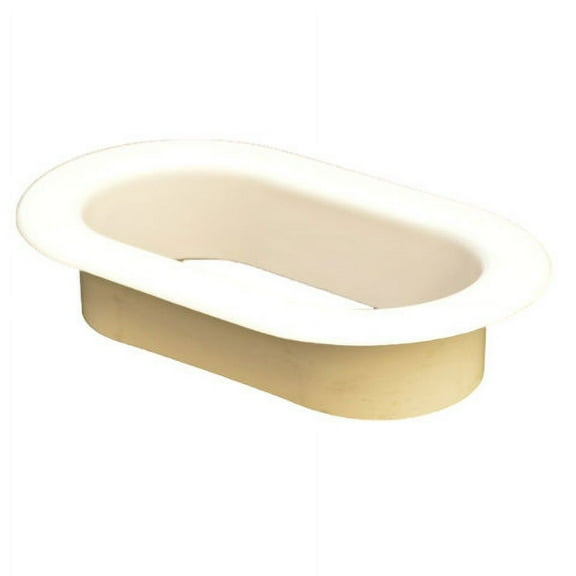 Chaparral Boat Oblong Ring Insert | 7 5/8 x 3 7/8 Inch White Plastic