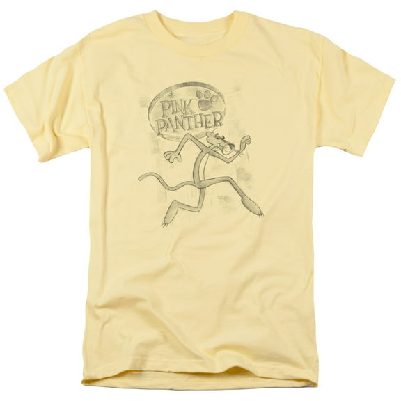 Pink Panther Catch Me Adult 18/1 T-Shirt Banana