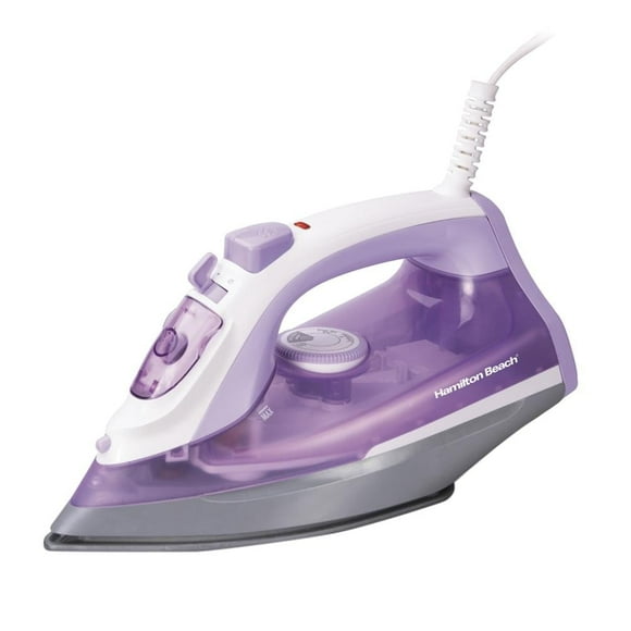 Plancha de Vapor Hamilton Beach Suela Antiadherente Morada