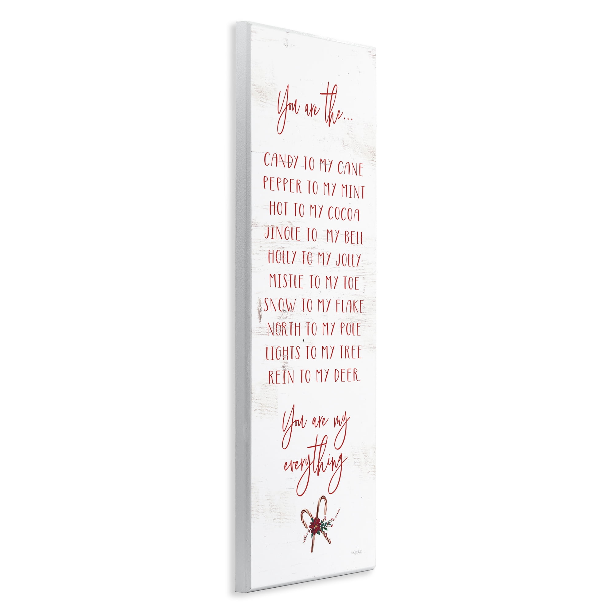 My Everything Holiday Romance Wall Plaque Art, design by Cindy Jacobs