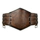 thumbnail image 1 of Cinturón medieval cómodo y portátil de cuero PU vintage. Marrón, 1 of 9