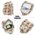 thumbnail image 5 of FORMRS Mini Backpack Purse for Women Travel Daypack Casual Shoulder Bag, Pink Cakes, 5 of 7