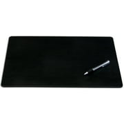 Black Leatherette 30 x 19 Desk Mat without Rails
