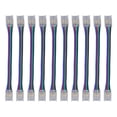 thumbnail image 3 of 10pcs LED Strip Light Connector Kit 4Pin 10mm Quick Connection Strong Compatibility LED Strip Accessories, 3 of 22