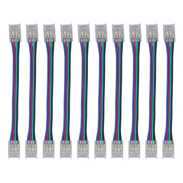 LED Strip Connector Adapter Kit,10pcs LED Strip Light COB Light Strip Connector LED Strip Light