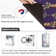 thumbnail image 4 of Yayeee Magnetic Dishwasher Cover for The Front Decoration Home Kitchen Machine Sticker Protector, Purple Flowers Pattern, 4 of 6