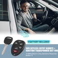 thumbnail image 2 of Juego de llavero transpondedor Unique Bargains entrada sin llave 315 MHz 6 botones para Chevrolet Tahoe 2007-2014, 2 of 7