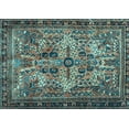 thumbnail image 1 of Ahgly Company Indoor Rectangle Persian Light Blue Traditional Area Rugs, 2' x 5', 1 of 4