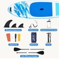 thumbnail image 5 of Simenmax Inflatable Stand Up Paddle Board, 400lbs Capacity SUP with Non-Slip EVA Deck, Adjustable Paddle & Backpack, Premium PVC, BlueWhite, 5 of 7