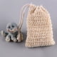 thumbnail image 4 of 5 piezas de bolsas de almacenamiento de jabón de jabón de jabón de jabón de algodón con bolsas de ahorro de baño con cordón, 4 of 7