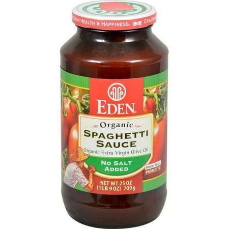 Eden Foods Organic Spaghetti Sauce No Salt Added -- 25 oz