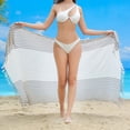 thumbnail image 4 of Womens Beach Sarong Swimsuit Coverups Sheer Bikini Wraps for Swimwear Summer Bathing Suit Cover Up, 4 of 6