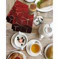 thumbnail image 4 of Ombre Red Geometric Kitchen Dish Towels for Drying Dishes Set of 4, Modern Abstract Art Waffle Weave Microfiber Hand Tea Bathroom Towels Quick Dry & Absorbent Towel 15.7x23.6, 4 of 7