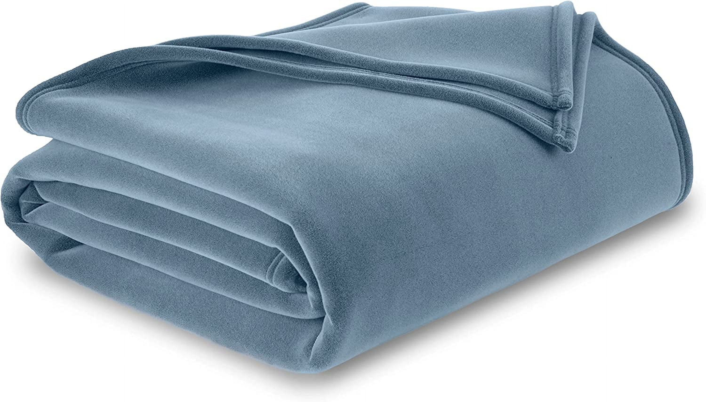 The Original Vellux Blanket Full Queen Soft Warm Insulated Pet Friendly Home Bed Sofa Wedgewood Blue Walmart